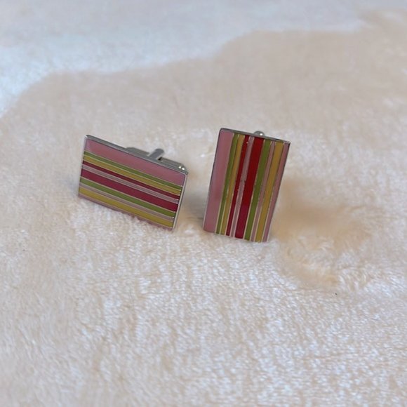 LRainbow cuff links perfect for PRIDE - Picture 1 of 3